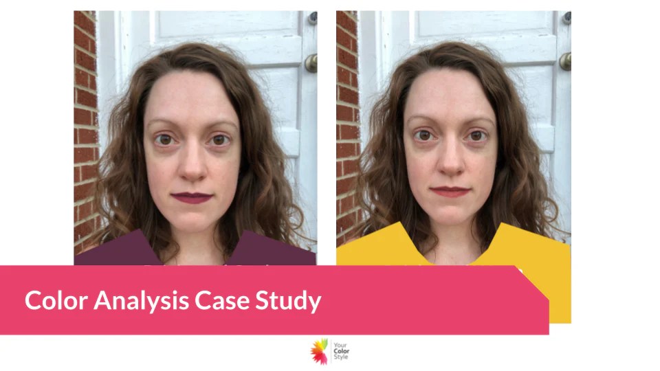 Color analysis case study brown eyes, brown hair, cool skin?