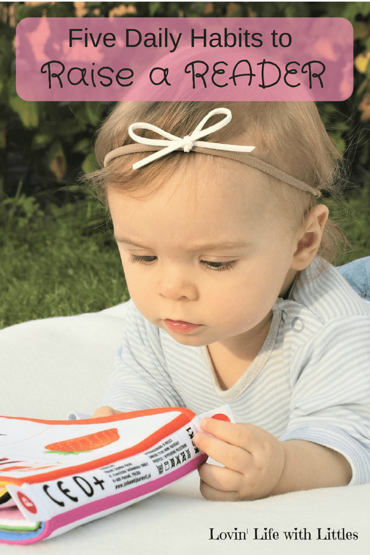 Reading is a gift. Use these five daily haibts to give that gift to your children by preparing them early to be confident readers. #ilovereading via www.lovinlifewithlittles.com