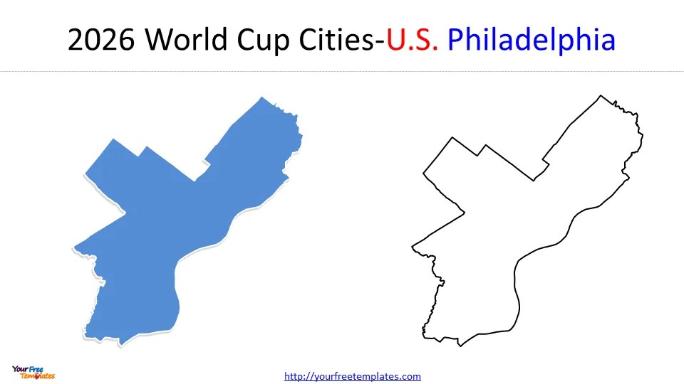 World Cup 2026 Cities Map Page 3 Of 4 Free PowerPoint Template 2026 World Cup Cities 10 