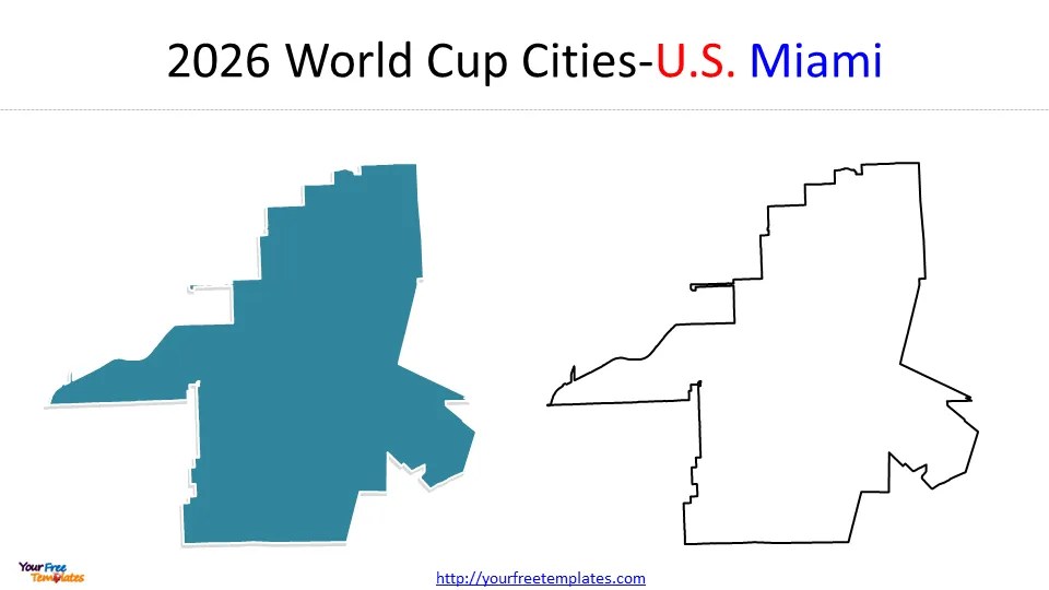 World Cup 2026 Cities Map Page 2 Of 4 Free PowerPoint Template 2026 World Cup Cities 8 