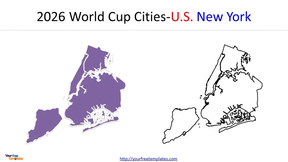 World Cup 2026 Cities Map Page 3 Of 4 Free PowerPoint Template 2026 World Cup Cities 9 