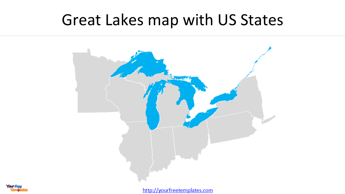 The Ultimate Guide To Great Lakes Map PowerPoint Templates Free Great Lakes Map 3 