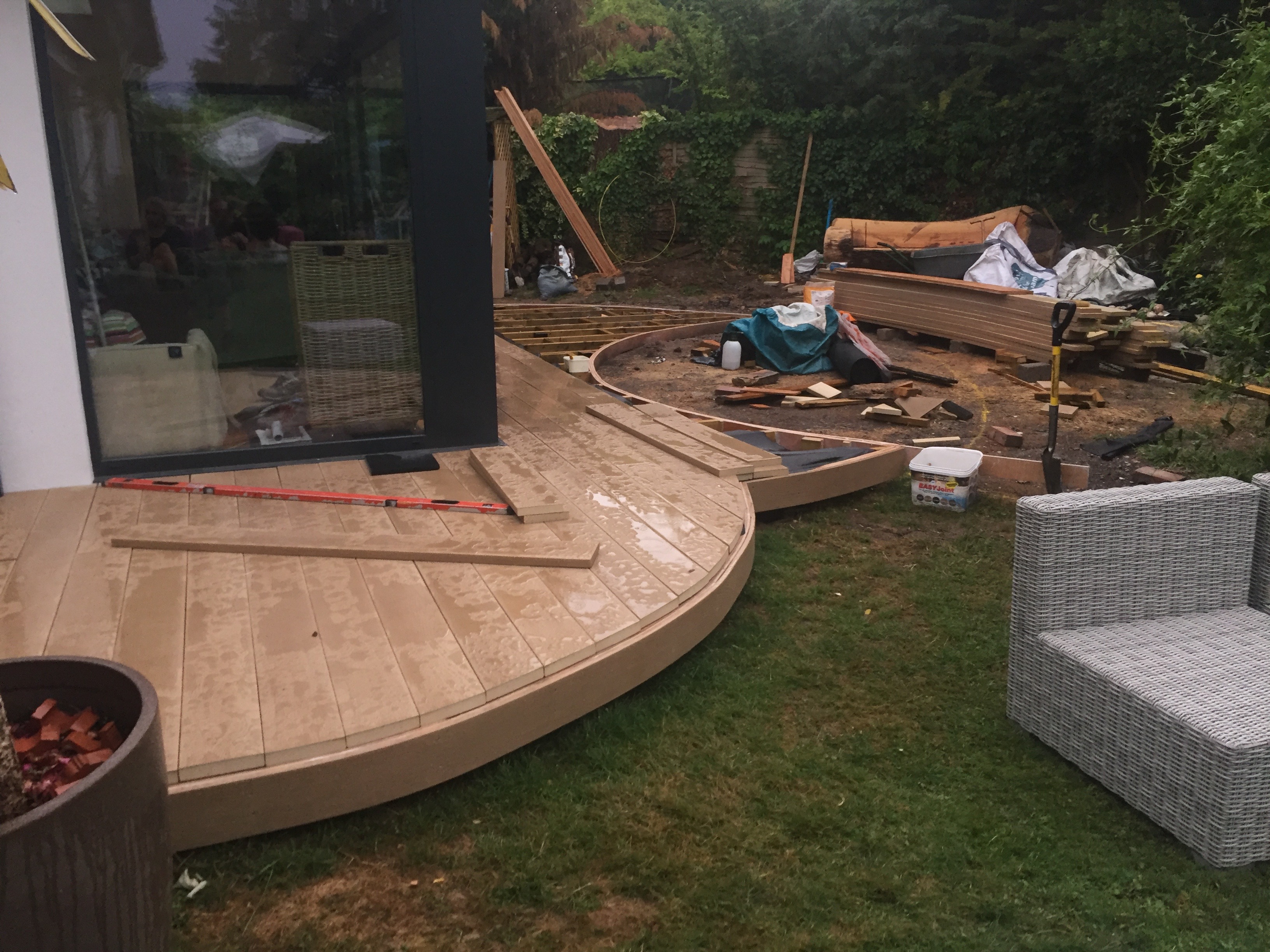 Haslingfield contemporary modern rear garden design and landscape