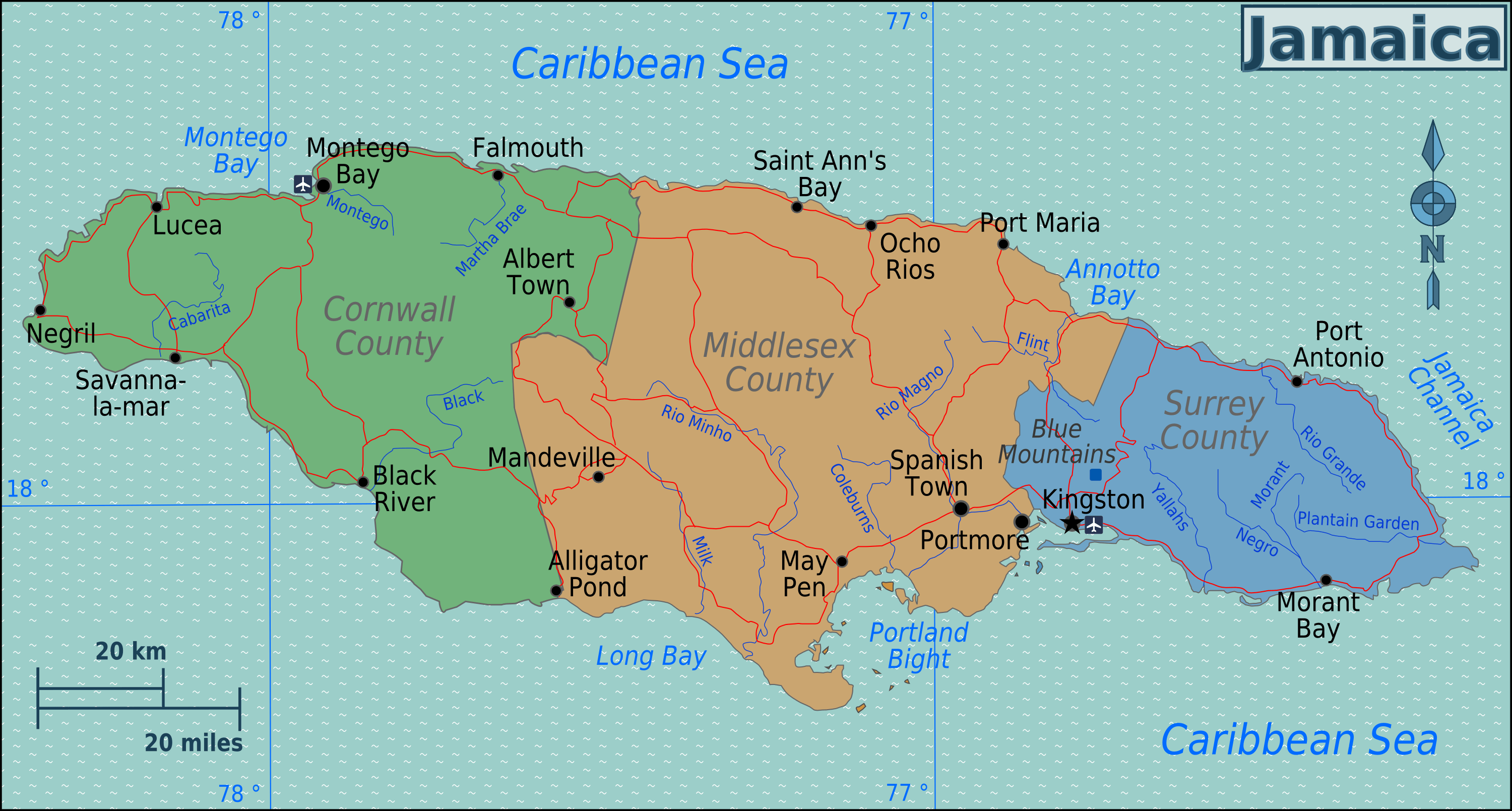 Attractions Your Jamaican Tour Guide Private Jamaican Tour Guide Jamaica Map 