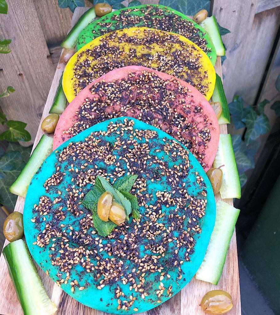 Colorful Za'atar Manakish | Your Lebanon