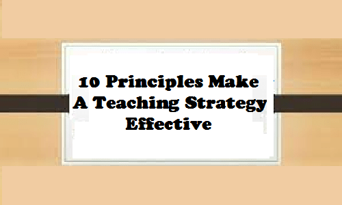10 Principles of Teaching