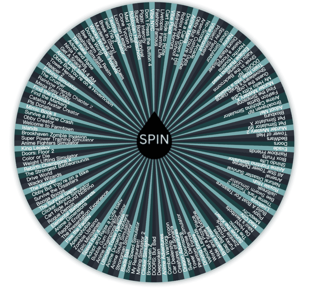 Roblox Game Picker In 2026 Spin The Wheel Random 150 Games Roblox Game Picker.webp