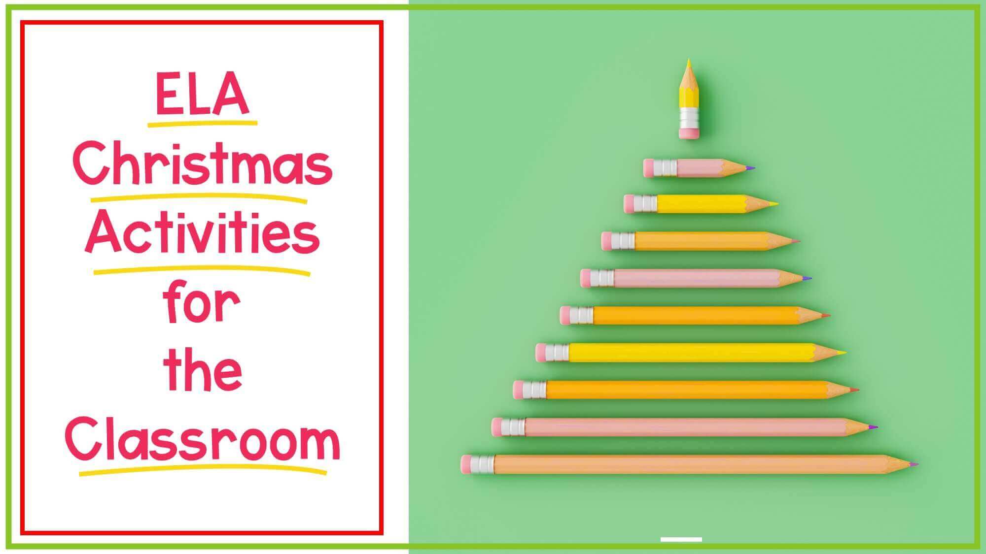 ELA Christmas activities for the upper elementary classroom