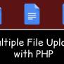 Multiple File Upload With HTML And PHP - Youths Forum