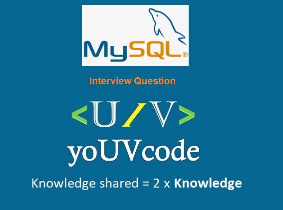 MySQL Interview Question