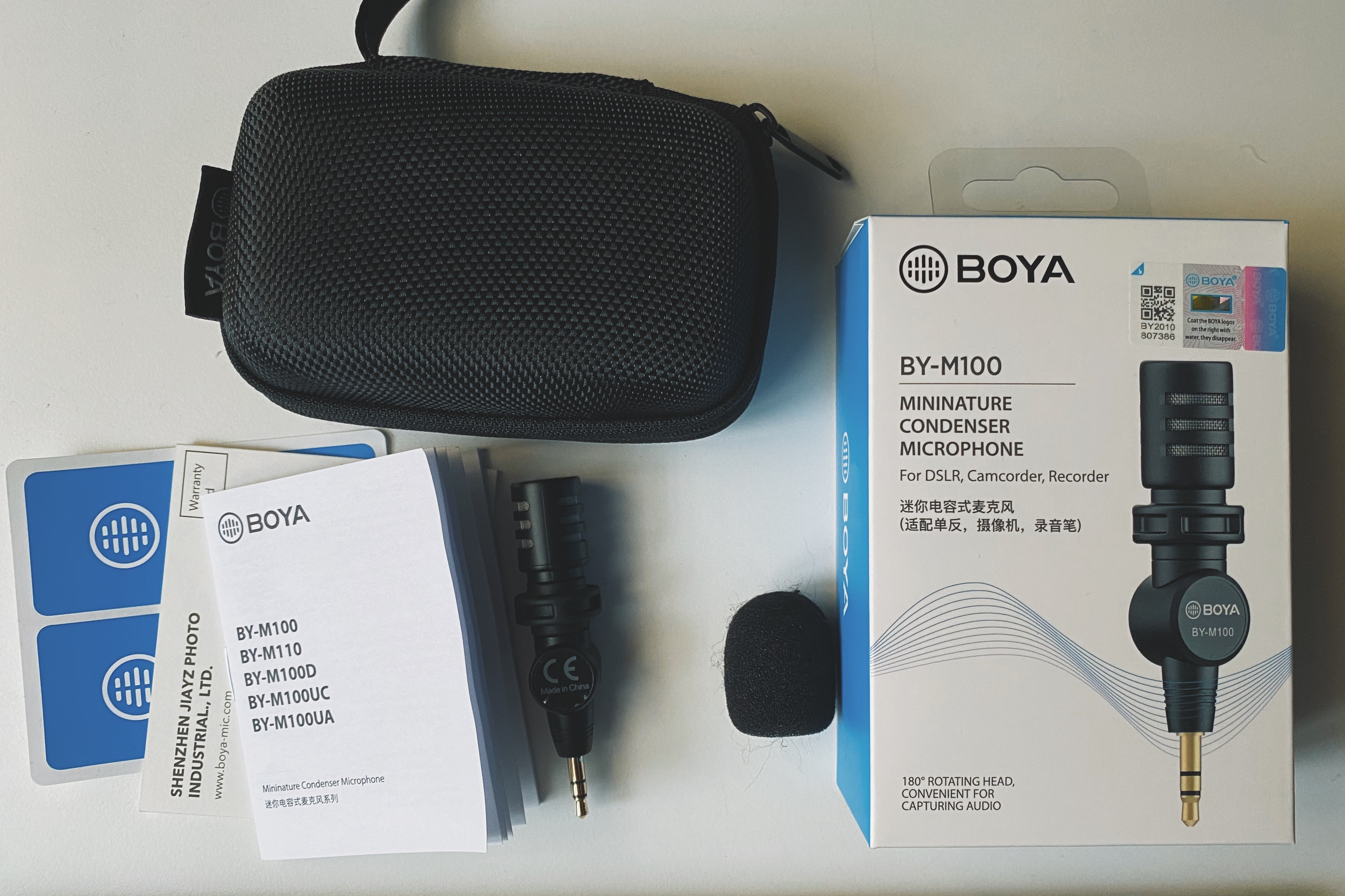 BOYA BY-M100D 小型コンデンサーマイク2本セット BOYA BY-M100D