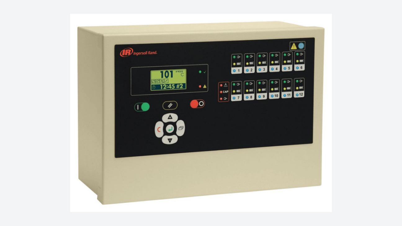 Compressor control system sequencing, monitoring and VSD logic