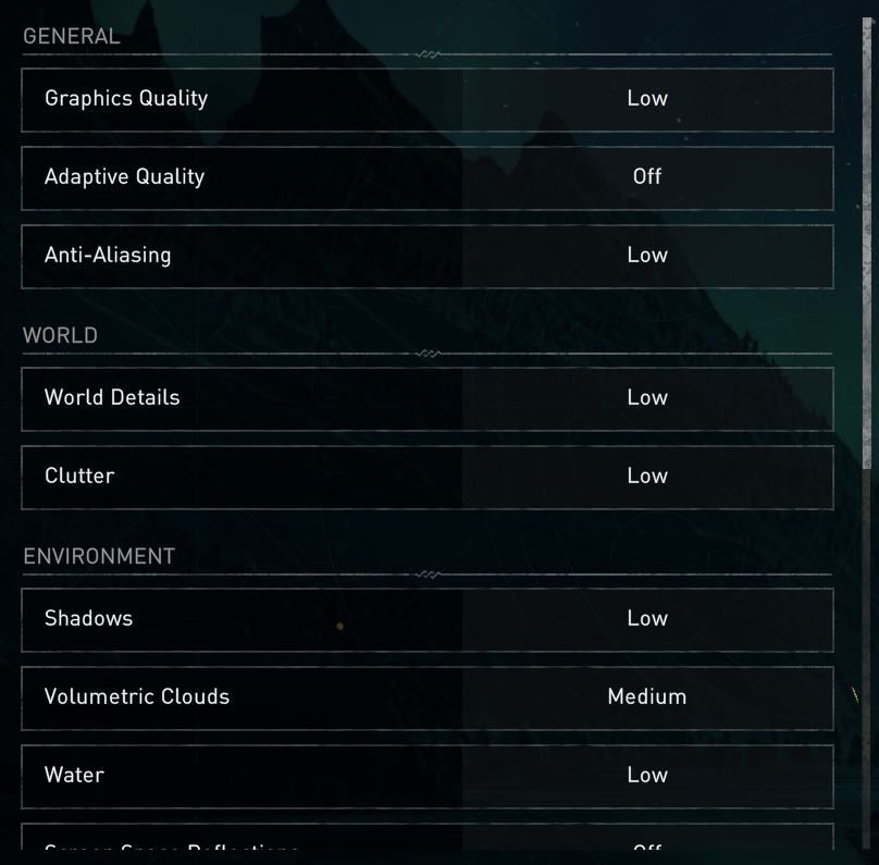 Assassins Creed Valhalla Low