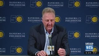 Larry Bird steps down at Pacers president of basketball operation, will serve as scout next year - v