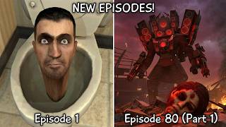 Skibidi Toilet 1 - 80 (Part 1) ALL Episodes FULL SERIES (60 FPS REMASTERED) Upgraded Titans (E 81?)