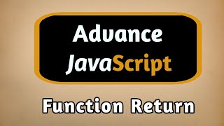 Function Return in JavaScript and NodeJS