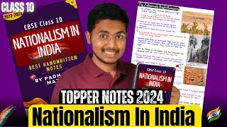 Nationalism in India Class 10 Notes PDF Chapter 2 Social Science Notes 2024 SST Notes Shobhit Nirwan