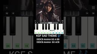 KGF SAD THEME MOTHER'S BGM 🎶 | EASY PIANO 🎹 TUTORIAL WITH NOTES | RAVI BASRUR#piano#kgf#kgf2#bgm