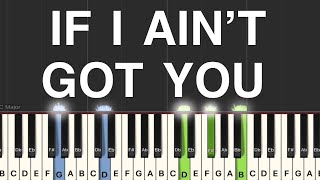 Alicia Keys - If I Ain&rsquo;t Got You Piano Tutorial | Medium 