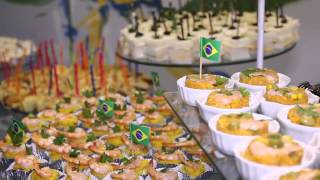 Sala VIP amistoso Brasil x Angola de handebol feminino