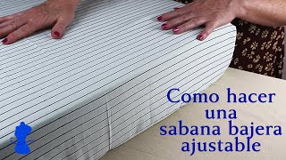 C&oacute;mo Hacer una S&aacute;bana Bajera Ajustable