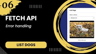Fetch API #6 - Error handling
