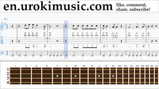 Ukulele lessons Lady Gaga, Bradley Cooper - Shallow Sheet Music Tutorial um-i352