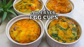 Air Fryer Egg Muffins/Cups | Healthy Egg Bites Recipe | Air Fryer recipes