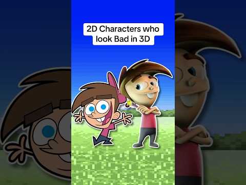 2D Characters who look Bad in 3D? #nickelodeon