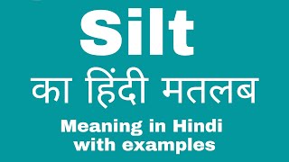 Silt Meaning in Hindi/ Silt ka kya Matlab Hota hai
