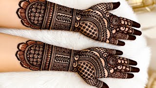 Simple Dulhan Mehndi Design ||Simple Mehndi Design ||New Mehndi Design ||Front Hand Mehndi ||Mehndi