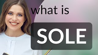 Sole | SOLE definition
