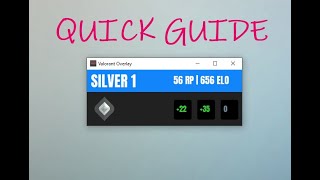 Valorant Ranked Elo Tracker Quick Installation