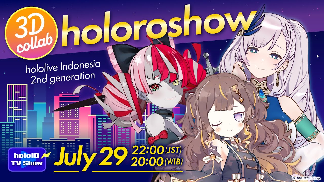 Mini 3d Live Hololive Id 2nd Generation Night Holoroshow Youtube