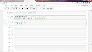 Stream Python 3 Programming Tutorial 9 | Loops | How to iterate over python numpy array using for loop Online