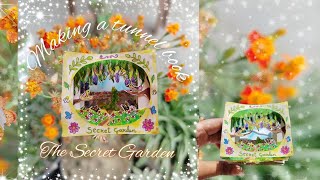 Making a secret garden tunnel book 🌷