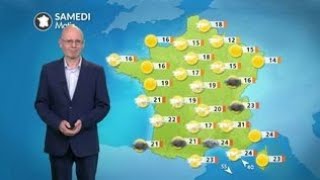 Weather Forecast for Saturday, July 25, 2026: Stormy conditions in the south, sun in the north.