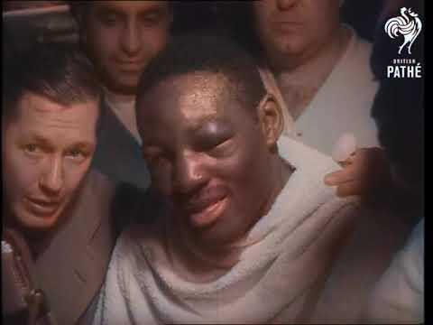 Ezzard Charles Post-Fight Interview after he Beats Joe Louis - 1950 in Color
