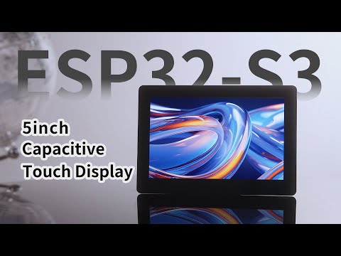 ESP32, with touch display, 5inch, 32-Bit LX7 Dual-Core processor, supports wifi & bluetooth