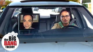 Leonard Drives Robot Sheldon to Work | The Big Bang Theory