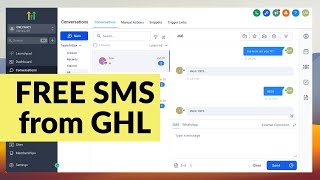 How To Send FREE SMS  in GoHighLevel -  Skip A2P