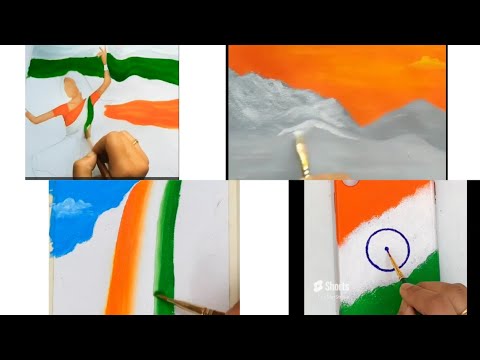 5 easy Republic Day Painting with Poster colors, Acrylic Colors & Watercolor/ How to draw Republic