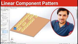 Linear Component Pattern Assembly | Component Patterns | SW Assembly Modeling | Tutorial 86