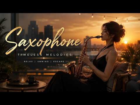 Smooth Saxophone Jazz 🎷  Romantic Instrumental Music for Relaxing, Studying, Working & Cozy Evenings