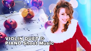 O Holy Night - Christmas Carol | VIOLIN DUET & PIANO Sheet Music