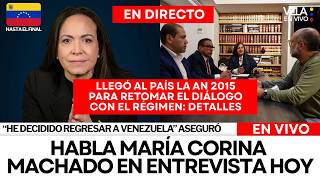 VIVO | HABLA MAR&Iacute;A CORINA MACHADO - DINORAH FIGUERA REGRES&Oacute; A VENEZUELA - TRUMP SOBRE ELECCIONES