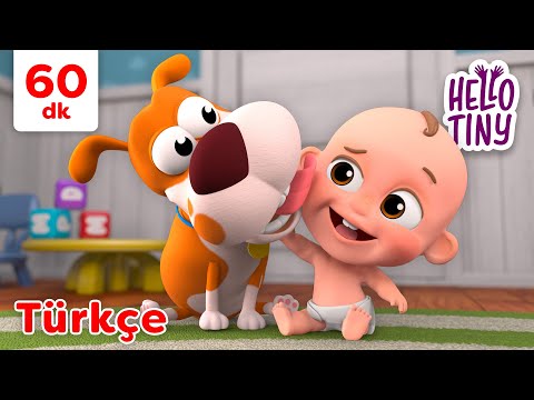 📖 1 saat - Hello Tiny ile &ouml;ğrenin! 🥁 En iyi &ccedil;ocuk şarkıları 👶 Hello Tiny T&uuml;rk&ccedil;e