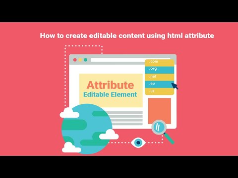 How to create editable content using html attribute | contenteditable