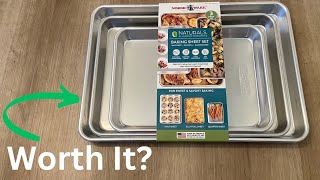 Review - Nordic Ware Naturals 3 Piece Set - USA Made Aluminum Commercial Quality Sheet Pans