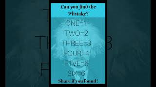 Can you find the mistake 🤔  #shorts #viral #shortsfeed #ytshort #opticalillusion